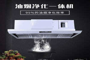 广杰GOJEK：烟罩油烟净化器一体机净化油烟，让厨房空气干净更清新！